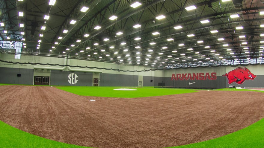 Baseball and Track Practice Facility – University of Arkansas